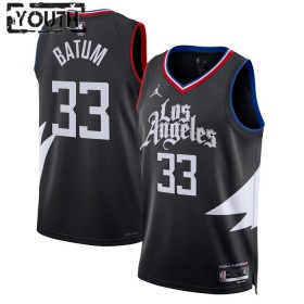 Maillot NBA Los Angeles Clippers Nicolas Batum 33 Jordan 2022-23 Statement Edition Noir Swingman - Enfant